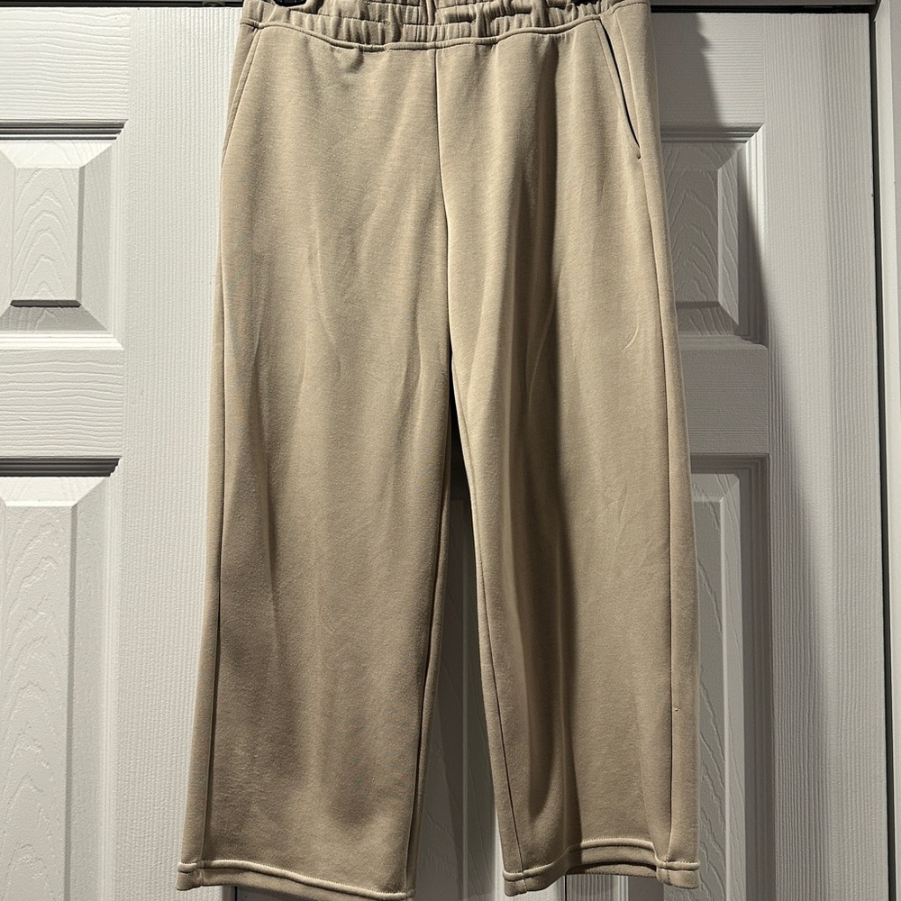 Velocity Tan Joggers with Elastic Waistband